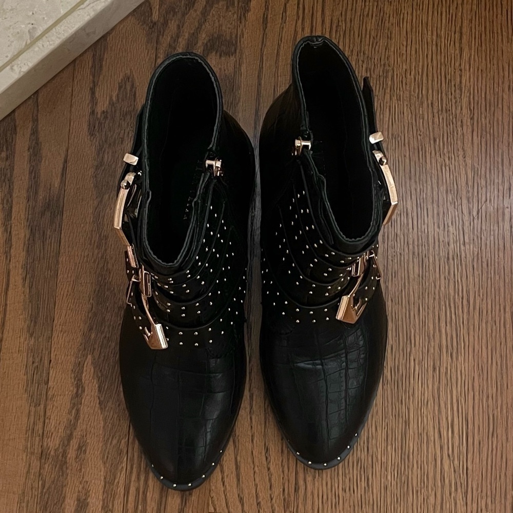 AKIRA studded strapped ranger boots - Picture 3 of 3
